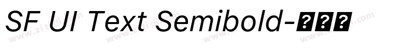 SF UI Text Semibold字体转换 SF UI Text Semibold字体转换